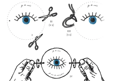 Conception et illustration de la carte de vœux 2022 pour Optique des Entrepreneurs