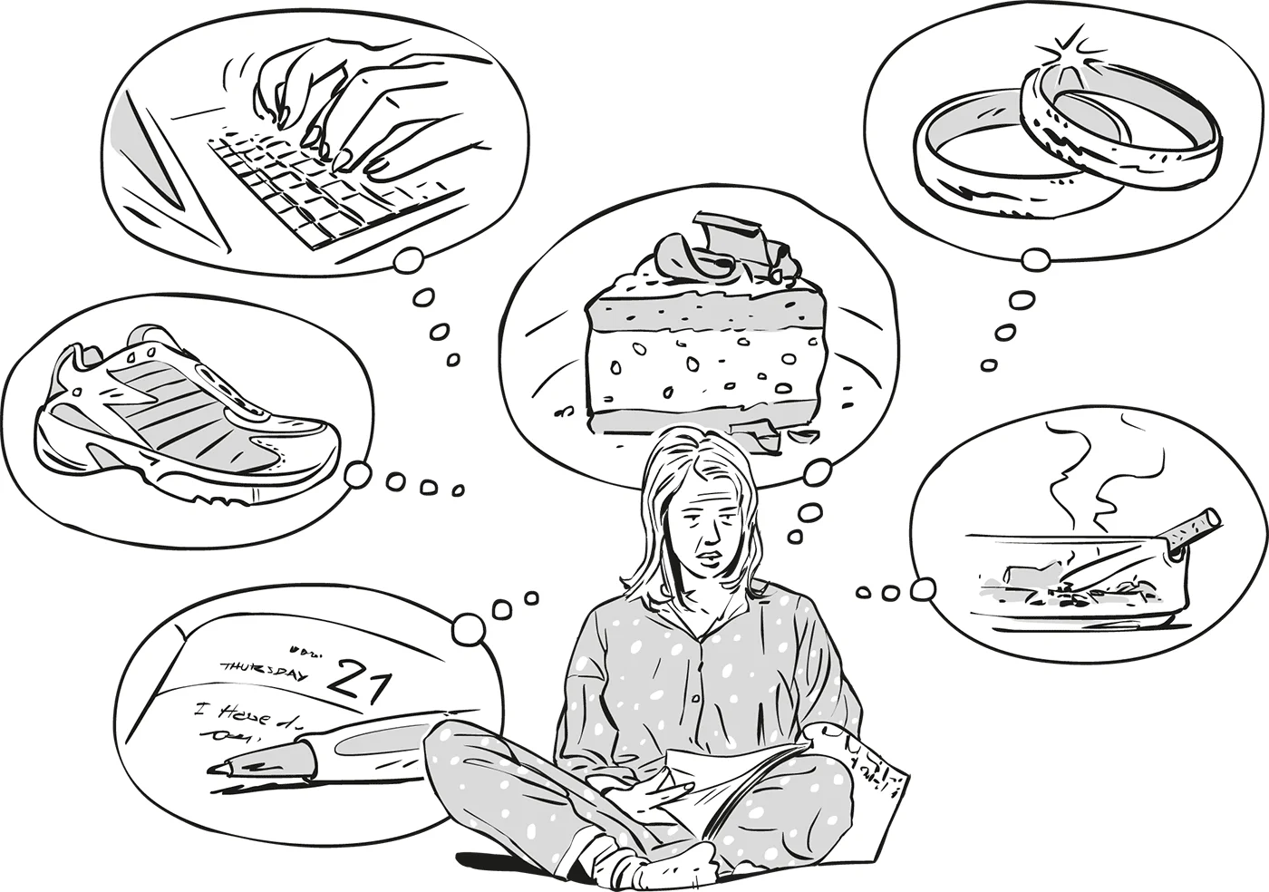 Illustration pour un ouvrage pédagogique d'apprentissage de l'anglais