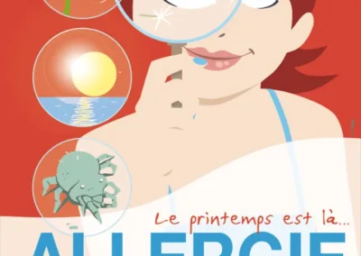 Illustrations vectorielles pour des affiches, des vitrines et de la PLV pour un GIE de pharmacies.