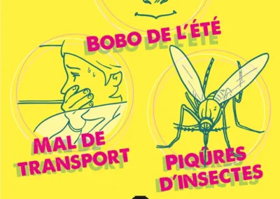 Illustrations vectorielles pour des affiches, des vitrines et de la PLV pour un GIE de pharmacies.