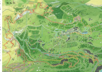 Illustration pour des supports de communication de la Ferme des Cévennes