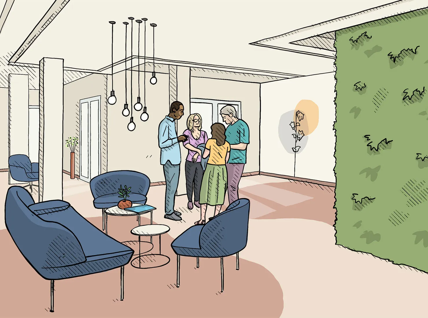 Illustrations vectorielles pour un programme immobilier