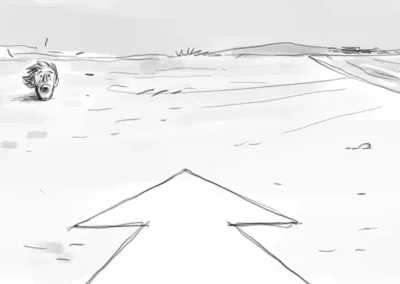 Storyboard pour un court métrage d'Olivier Perrier