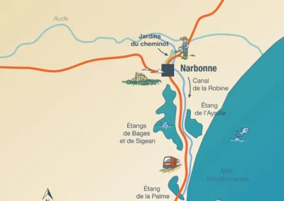 Cartographie illustrée pour SNCF Réseau