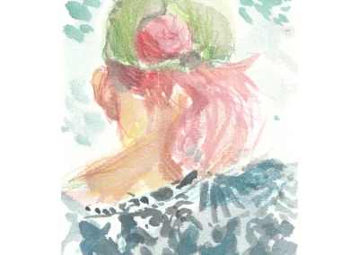 Croquis à l'aquarelle