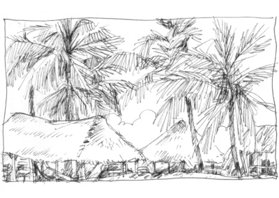 Croquis au stylo bille - Colombie