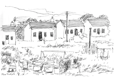 Croquis à l'encre - Irlande
