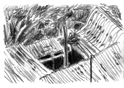 Croquis à la craie - La Réunion