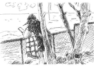Croquis à l'encre - La Réunion
